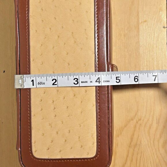 Travel Jewelry Box‎ Organizer Vegan Leather Brown 9X5X3 EUC - Picture 12 of 13